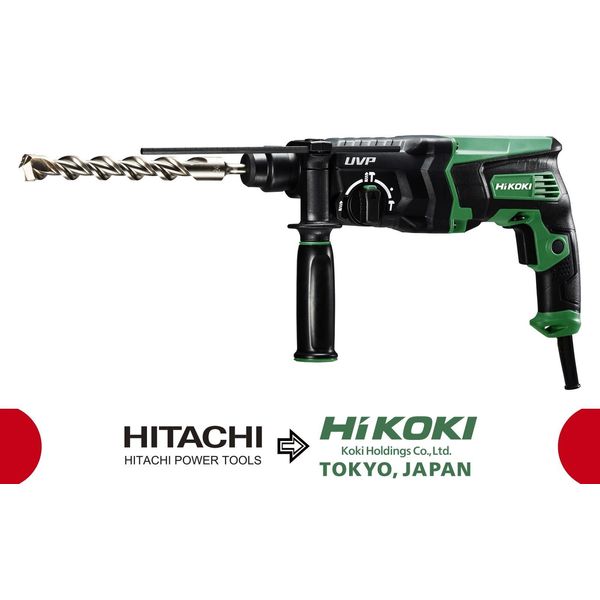 Hikoki DH28PCY2WSZ Trapano 1100 Giri/Min Sds Plus 3 Kg Nero, Verde-image