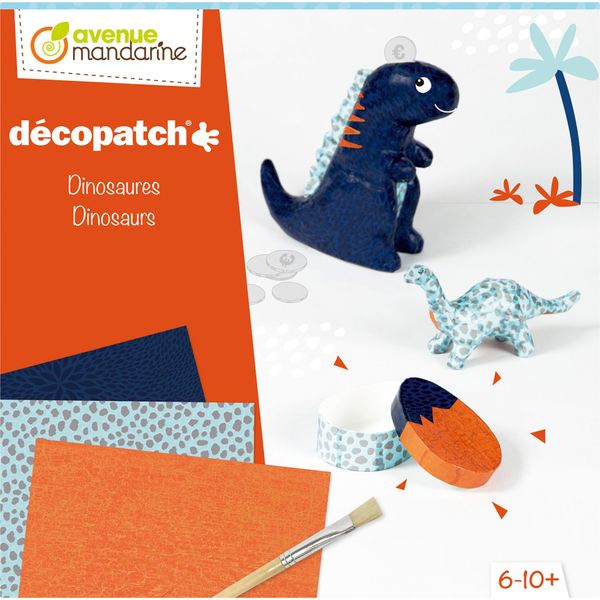 Set Di Dinosauri - Figure In Cartapesta Con Decoupage, A Partire Da 6 Anni-image