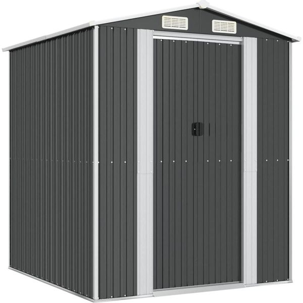 Vidaxl Capanno Per Attrezzi Antracite 192X191X223 Cm Acciaio Zincato-image