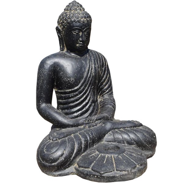 Figura Di Buddha Portacandele Rajaw 42 X 40 X 50 Cm-image