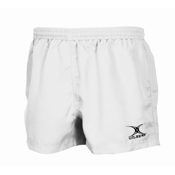 Pantaloncini Da Rugby Gilbert Saracen Bianchi - Junior Short 116 - Abbigliamento Sportivo-image
