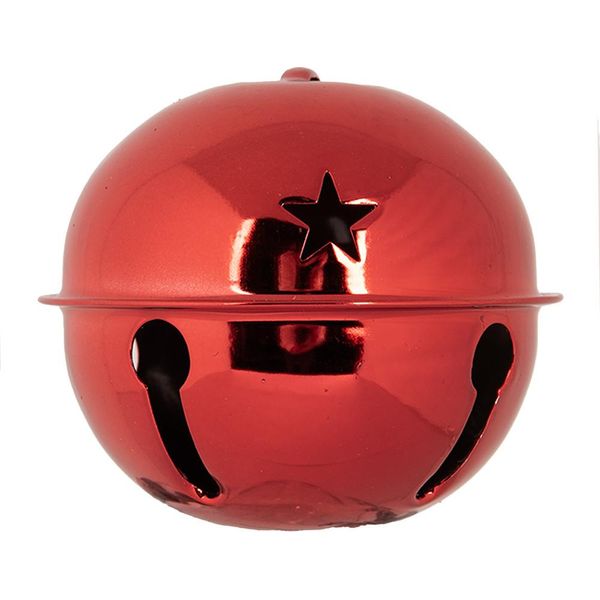 Ciondolo Natalizio Clayre & Eef Ø 5X4 Cm In Metallo Rosso-image