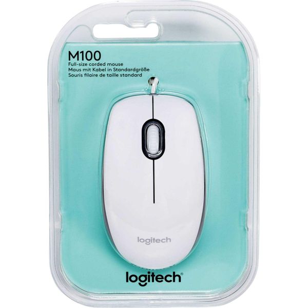Logitech M100 - Mouse - Per Destri E Mancini - Ottico - 3 Pulsanti - Con Cavo-image