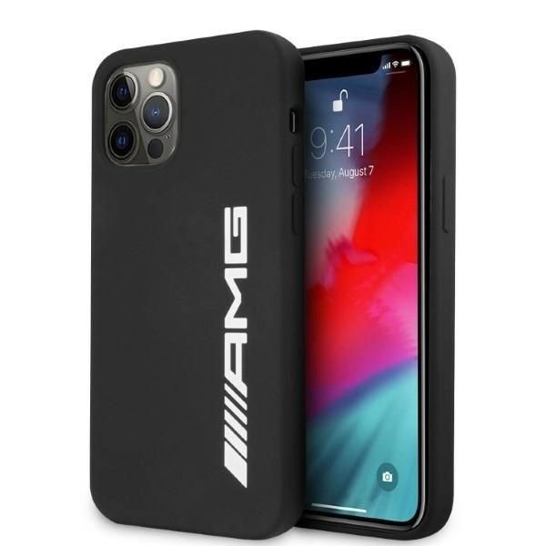 Amg Amhcp12Lsglbgn Iphone 12 Pro Max6.7 Nero/Nero Custodia Rigida In Silicone Big Logo-image
