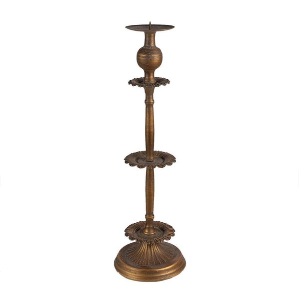 Candeliere Clayre & Eef 43 Cm In Ferro Color Rame-image