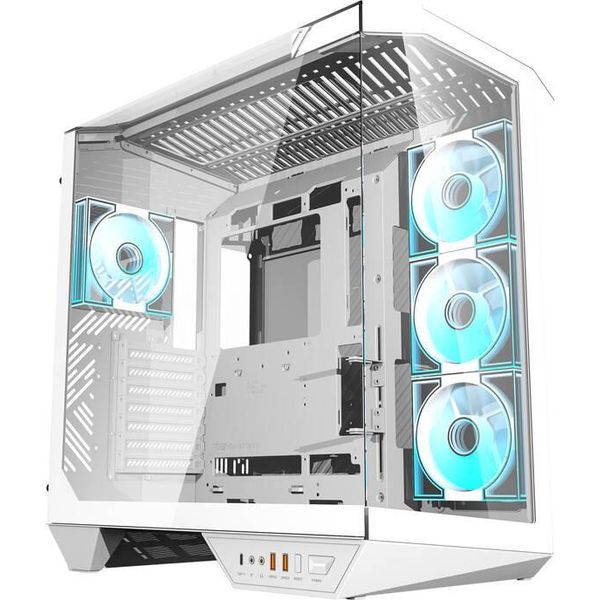 Darkflash Darkflash DY470 Computer Case (White) + 4 Fans-image