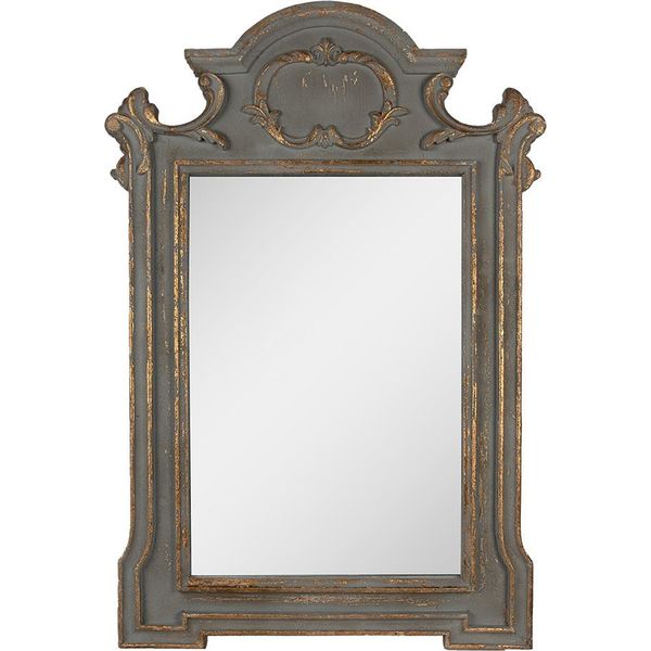 Specchio Clayre & Eef 75X4X110 Cm Legno Verde-image