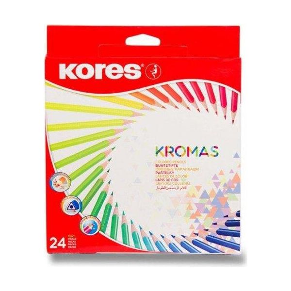Kores BB93392 Matite Colorate Triangolari Kores "Kromas"", Confezione Da 24 Pezzi"-image