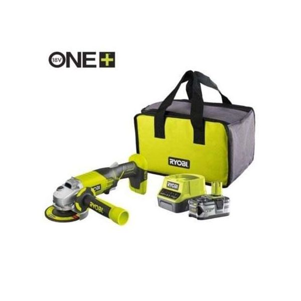 Ryobi One+ R18AG-140S/ 1 Batteria 18V 4,0 Ah/ Caricabatterie 2,0 A/ Borsa Di Trasporto-image