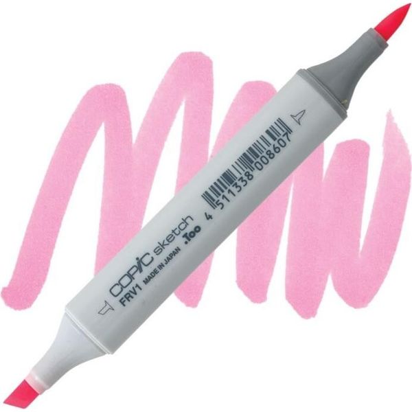 Copic Sketch Pennello E Scalpello Bifacciale, FRV1 Rosa Fluorescente-image
