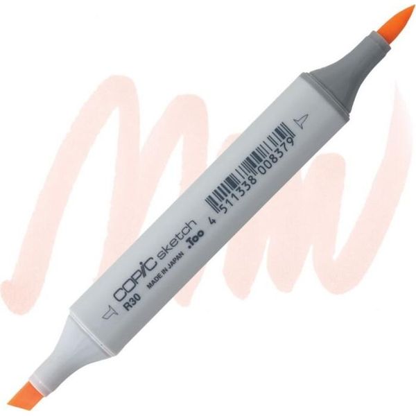 Copic Sketch Pennello E Scalpello Bifacciale, R30 Rosa Giallastro Pallido-image