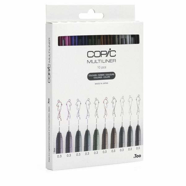 Copic® 22075620 Multiliner Color Fineliner Farbsortiert 0,3 Mm, 10 St.-image