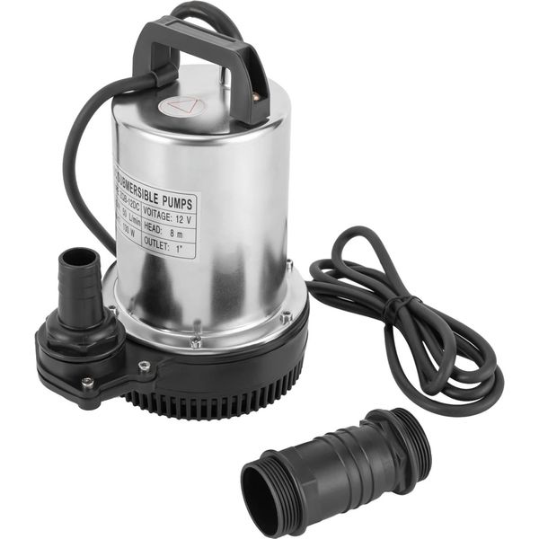 Pompa Sommergibile, Potenza 160W, Portata 6000L/H, 12V-image