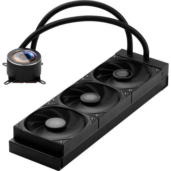 Succebuy Raffreddatore Ad Acqua Per Cpu Aio Raffreddatore A Liquido Con 3 Ventole Pwn (120 Mm) Per Intel E Amd-image