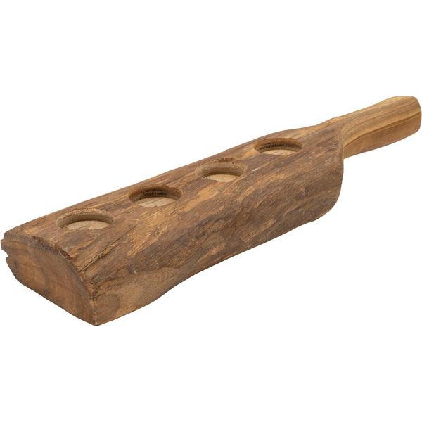 Mauro Ferretti Candeliere In Teak 4 Luci 51X14X6 Cm Marrone-image