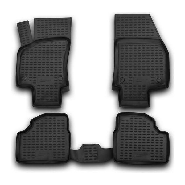 Tappetini Element 3D Per Opel Astra, 2004-2014, Hatchback 5 Porte, 4 Pezzi.-image