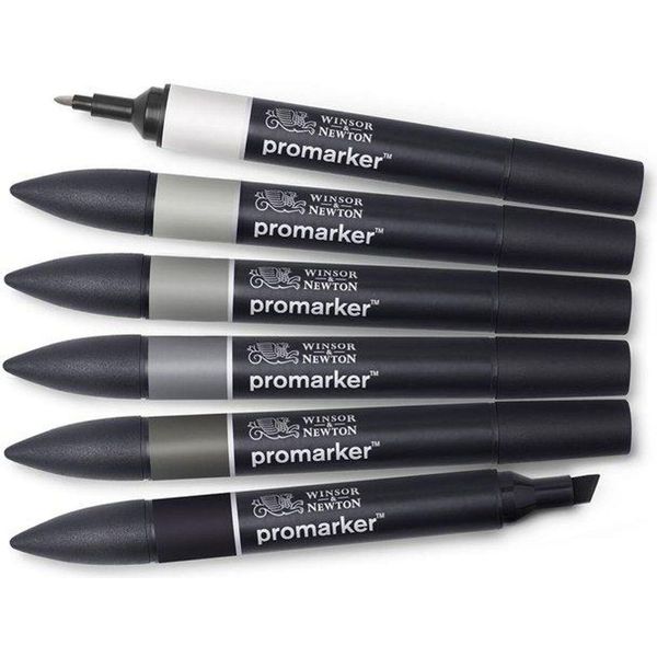 Winsor & Newton | Promarker 6 Pezzi Toni Neutri-image
