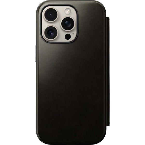 Custodia Per Cellulare Con Sportello Per Iphone 16 Pro, Nomad Modern Leather Folio Con Magsafe, Verde Cromatico-image
