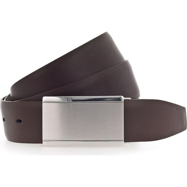 Vanzetti Pelle Cintura Dresscode: Business 35Mm Cambered Belt W90 Dark Brown Marrone Scuro-image