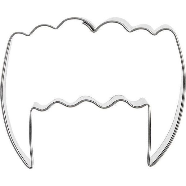 Tagliabiscotti Orion Tagliabiscotti Tagliabiscotti Per Biscotti Denti Di Vampiro Di Pan Di Zenzero 5,5 Cm-image