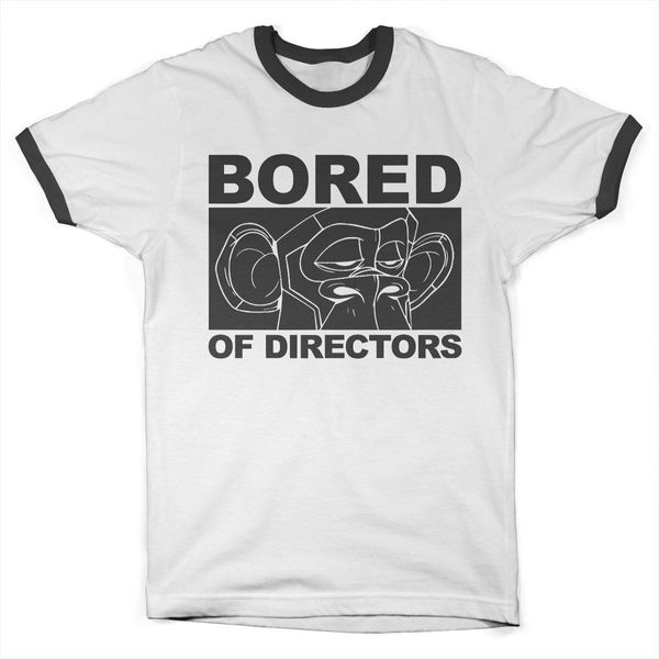 Bored Eyes Tee Ringer - Medio - Bianco-Nero-image