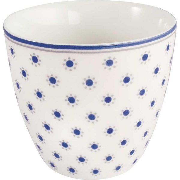 Greengate Latte Cup Harriet Bianco Con Fiori Tazza Da Caffè 300 Ml-image