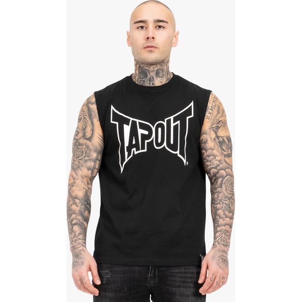 T-Shirt Uomo Senza Maniche Regular Fit Alemada Nero/Bianco M Tapout-image