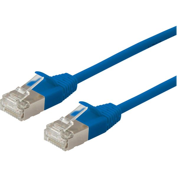 Equip Cavo Patch Cat6A Slim F/Ftp 2Xrj45 5,00M Blau Lszh Polybeutel-image