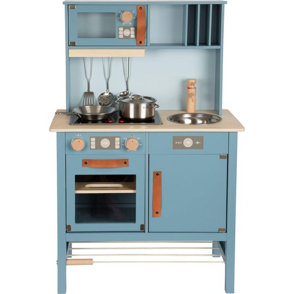 Cucina Per Bambini Smallfoot "Gustosa"" In Legno E Metallo, Manici In Similcuoio"-image