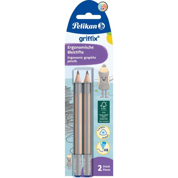 Pelikan 300000413 Matita Pelikan Griffix, Durezza: Hb, Cartoncino Blisterato-image