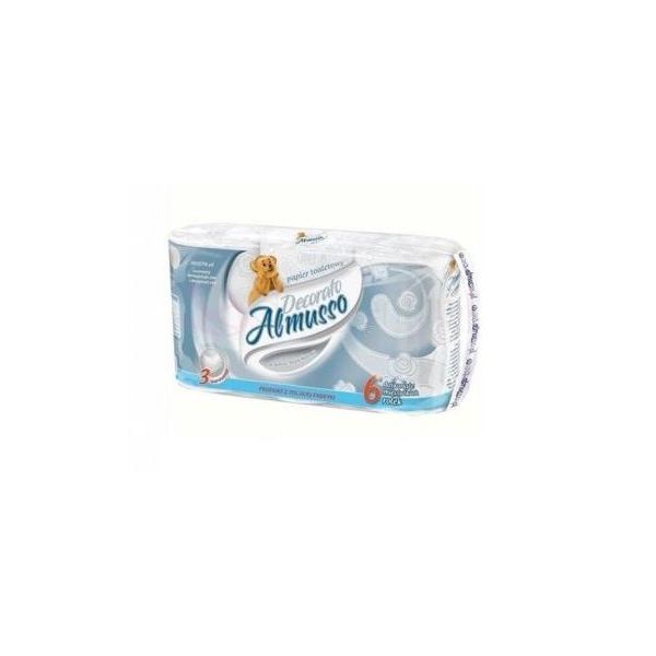 Almusso, Carta Igienica Decorato, Grigio, 6 Rotoli-image