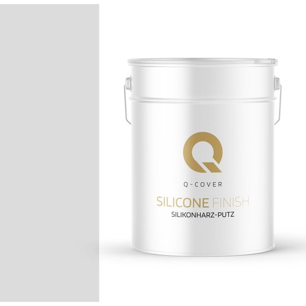Intonaco Alla Resina Siliconica | Bianco-Grigio | Intonaco Strutturato | 15Kg 3Mm | Intonaco Siliconico | Intonaco Per Facciate | Intonaco Raschiato Intonaco Di Finitura Intonaco Strutturato Intonaco Finito Pareti E Soffitti-image