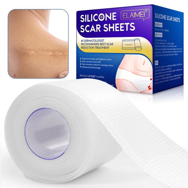 Cerotti Per Cicatrici Cerotti In Silicone Riduzione Delle Cicatrici Fogli Di Silicone Per Cicatrici Trasparente-image