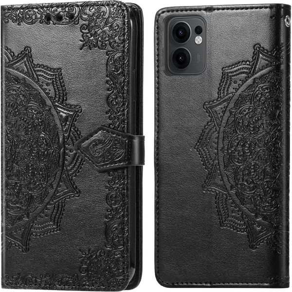 Oppo Reno 13 F Sleeve - Pelle Finta - Flip Cover Imoshion - Nero-image