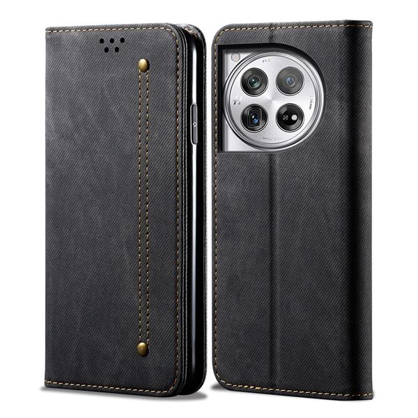 Custodia Per Oneplus ACE3, Custodia A Portafoglio In Pelle Con Chiusura Magnetica E Supporto Nero-image