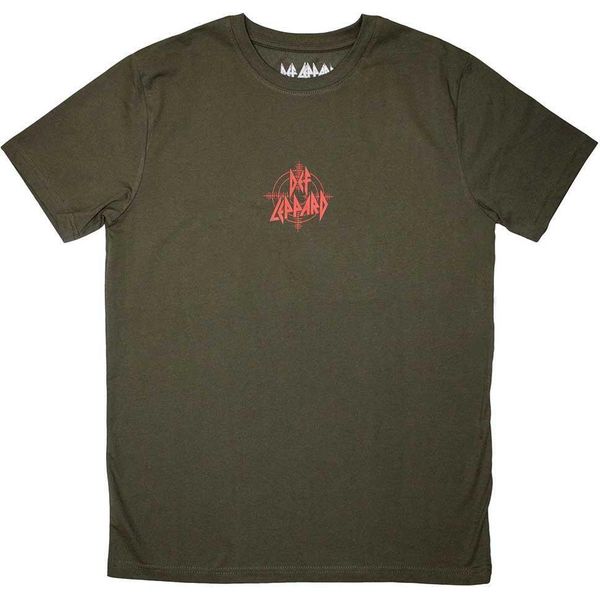 Def Leppard - Maglietta "Mini Target Logo"" Per Uomo/Donna Unisex RO11579 (S) (Verde)"-image