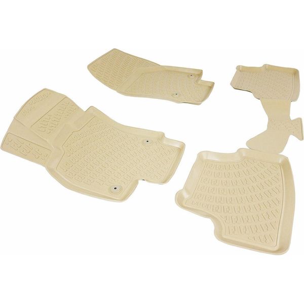 2012-2020 Seat Leon Tappetini Personalizzabili Tpe Beige 4 Pz-image