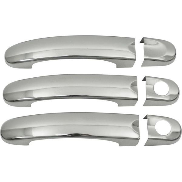 Maniglia Della Porta Assetto Maniglia Tappi Per Vw Touareg 2010-2018 In Acciaio Inox Argento 8Pcs-image
