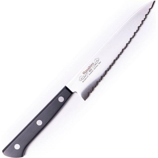 Masahiro Bwh Utility 150Mm Bordo Ondulato 14038 Coltello-image