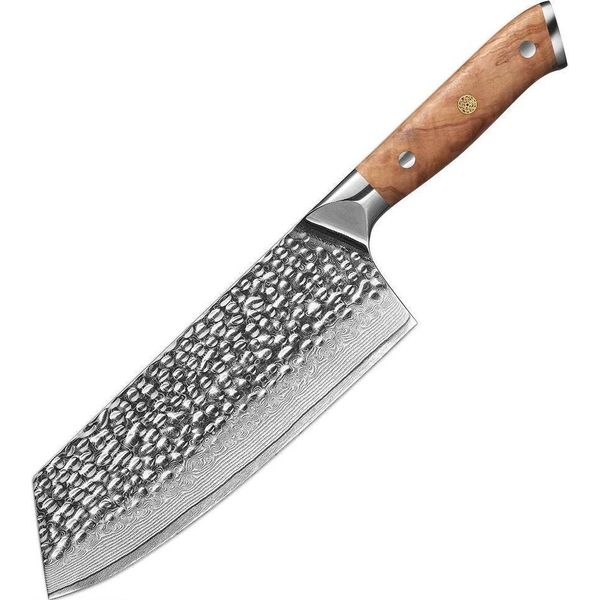 Coltello Da Cucina Damasco ZA-37482 - Mannaia/Marrone KP37482-image