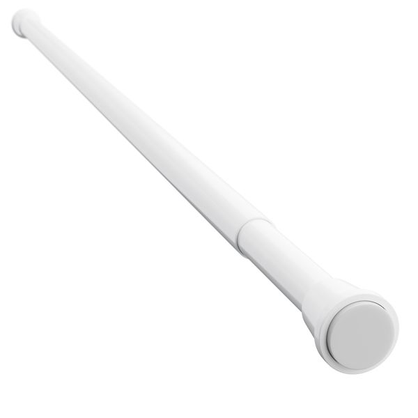 Asta Telescopica Slim Line 125 Cm - 220 Cm Bianca Asta Doccia Alu-image