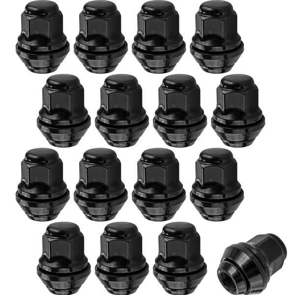 Dadi Ruota Cono M12X1,5 SW19 Per Cerchi Originali Ford Dado Nero-image