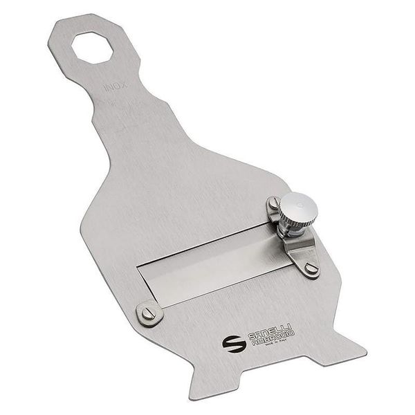 Ambrogio Sanelli - Affetta Tartufi In Acciaio Inox - Lama Liscia Con Cursore Da 0,2 A 3 Mm E Manico Da 20,5 Cm-image