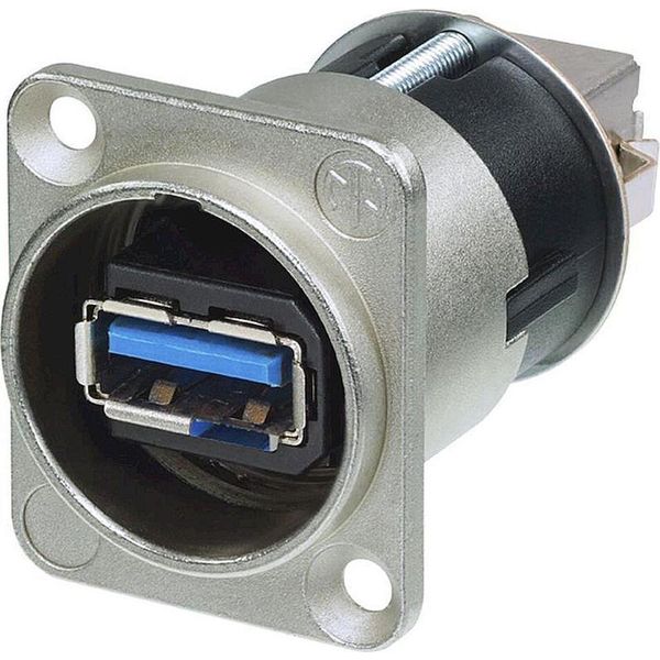 Neutrik - Usb 3.0 Reversibile Per Cambio Di Genere (Tipo A E B) - Custodia D Nichelata-image