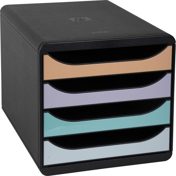 Exacompta 3104296D Cassettiera Exacompta BIG-BOX Aquarel, 4 Cassetti, Colorata-image