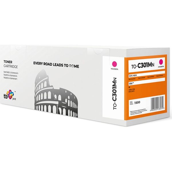 Tb Print Toner For Oki C301 TO-C301MN Ma 100% New-image