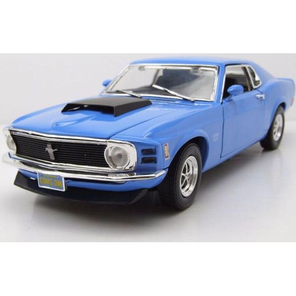 Motormax 73154B Ford Mustang Boss 429 1970 Blu 1:18-image