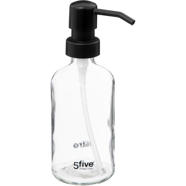 5Five Simply Smart Seifenspender, Dosierspender, Glas, Kunststoff, Transparent, 250 Ml, 174798A-image