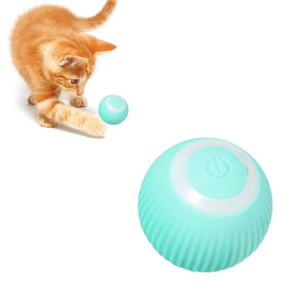 Gioco Interattivo Per Gatti, Palline, Giocattolo Ricaricabile Per Animali Domestici, Palla Automatica Per Gatti Con Luce Led, Giocattolo Per Gattini-image