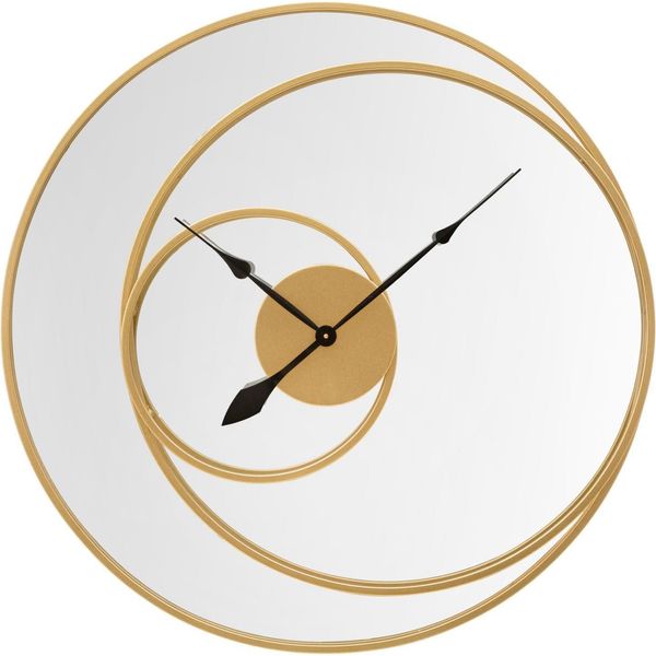 Furnlux Orologio Specchio Da Parete Oro 90Cm / Colore Principale: Oro / Dimensioni: 90 X 90 X 6 Cm-image